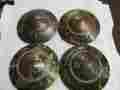 000-000 Hudson 4 Hub Caps For 1940s Vintage