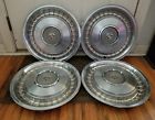 01614096 Cadillac Set Of Oem Fleetwood Brougham Deville Rwd Hubcaps Wheel