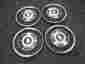 07ta-1130-ba Ford 1978-1994 Truck Dogdish Hubcap 16 Trim Ring Set Of 4 Nice