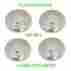 113-601-151 10-1072 Empi Castle Wolfsburg Steel Hubcap Set 1968-1979 Vw Oval Split Ghia Bug