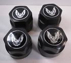 10036134 Gm Pontiac Firebird Trans Am Center Caps Hubcap Black Silver