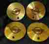 10055340 Chevrolet 1988-89 Chevy Corvette Hub Caps W Emblem Aluminum Center Oem Wheel
