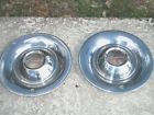 15inch Pair Of 1949-50 Pontiac Hubcaps