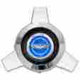 C5az-sp 3-bar Unbranded New 1965 1966 Ford Wheel Spinner Blue Center Galaxie Mustang Fairlane