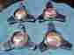 3750385 Concross Lot Of 4 Vintage 1957 57 Chevy Chevrolet Hub Cap Wheel Cover Spinners