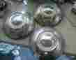 3vintage Groovy Set Of Dog Dish Style Hubcaps 10 Unknown Make But Cool