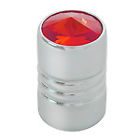 50875 Kns Valve Stem Cover Aluminum Chrome With Red Jewel