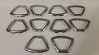560123 Gm Lot Of 10 Used Vintage Oldsmobile Rally Rim Chrome Bezel Trim Pieces Oem