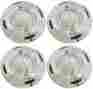 57-1130 1957 1958 1959 1960 Chevrolet Truck 1 2 Ton Hubcap Set Chrome W Black Details