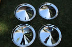 5700-13 Shore Calnevar Inc Vintage Chrome Shoreline Smoothie Hubcaps Wheel Discs