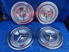 577039 Oldsmobile Super Spinner Hubcaps Wheel Covers Set Of