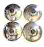 64436103111 Original Genuine 356 Porsche Chrome Super Hub Caps Wheel Covers With Badges