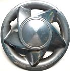 8140-14 Unbranded Spiral Swirl Inch Rim Wheel Hub Caps Chrome Piece