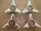 9064 Set Of 4 Magnum 500 Spinners For Wheels Used After Market
