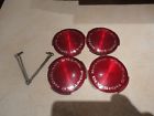 9798346 Pontiac Deluxe Wheel Covers Cover Red Lucite Inserts Pmd Grand