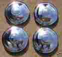 A6048 Chevy Chrome Smoothie Rally Hub Caps Set 4 Chevrolet
