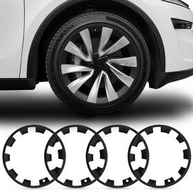 Abystar 785366556049 Wheel Rim Protector For Tesla 20 Inch Matte Black