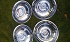 Ac-2937 B Studebaker Hubcaps Set Of Great Shape