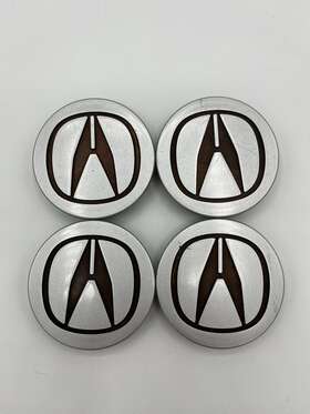 44732-sy8-a100 Acura 4pc Set Silver Wheel Center Hub Caps Alloy Logo 69mm Emblem Badge Fit