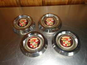 50scad Aftermarket 4 Vintage Cadillac Wheel Rim Center Cap Set 1950s Replica
