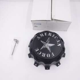 Afx321b American Force Matte Black 10 Lug Dually Rear Wheel Center Cap