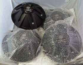 Bc-840 American Outlaw Flat Black Custom Wheel Center Cap Caps Set 4 #