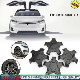C230-a006-cf Amotopart 4pcs Wheel Center Hub Cap Cover Rim Fit Tesla Model 3 Y H2