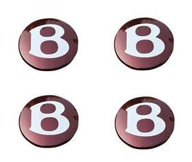 3w0601170e Bentley 4x Continental Gt And Flying Spur Red Wheel Center Cap