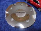 C-163 Aftermarket Zenetti Close Chrome Wheel Center Cap Part On Back