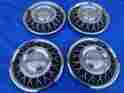 C4oz-1130-t Ford 60-65 Mecury Nos Rotunda 14 Wire Wheel Hubcaps Pt