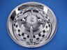 C5053bw Cph Hub Caps Lancer Black White New Set Racing Flags