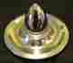 C6709 Chevy Rally Chrome Bullet Top Hub Caps With 3-1 2 Tall Bullets Very Cool