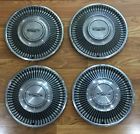 C80a-1130b Ford Used Galaxie Fairlane Black Crest Center Hub Caps