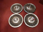 C8oa-1130-n Ford Set Of Vintage Spoke Hubcap Galaxie Fairlane Mustang Fomoco
