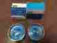 C9wy-1130-a Mercury 2x Center Caps Blue Original Wheels Set Cougar 1969-1970