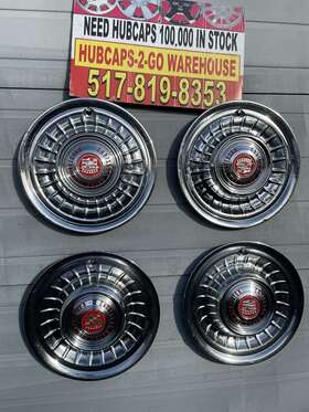 4coupe Cadillac C-1 -c-2 1959-60 Set Eldorado Fleetwood 15 Inch Hubcaps Ratrod Beautiful Rare