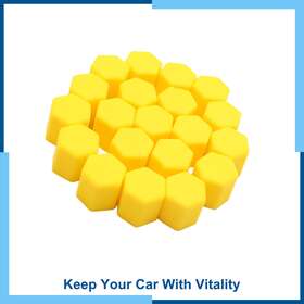Carpopart 726215630213 Pack 20 15mm Rubber Car Wheel Tire Nut Screw Lug Dust Cover Caps Hub Protector