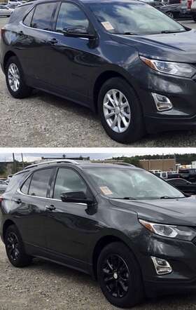 Imp409blk Cci 4 Black 2018-2021 Equinox 17 Inch Wheel Skins Hub Caps Full Covers Fit Aluminum Rim