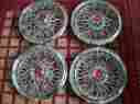 3158-b Chevy 1982-88 Malibu Set Of Four 14 Wire Hubcaps