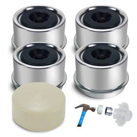 Comverix Fcgb-4 1.98 Inch Trailer Hub Caps 4pcs With Rubber Plugs And Installation
