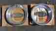 D0zz-1210-b Ford A Pair Of Nos 14 Inch Deep Dish Trim Rings In The Box