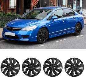 Usanqp833-us Dreamizer Hubcaps Wheel Covers 15 Inch Set Of 4 Black Rim Cover R15 Hub Cap
