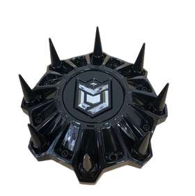 Cap-ds-b18-spike Dropstars / Gloss Black Bolt-on Center Cap
