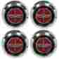 Ebd6oz-1130st Unbranded 70 71 Ford Wheel Center Cap Set 4 Magnum 500 Ranchero Galaxie 72 73 74 75 76