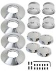 Ec268s Ecproducts Corvette Polished Aluminum Wheel Cone Cap Kit