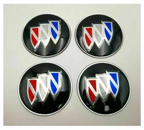9594156 For Buick 4x65mm Car Wheel Center Stickers Rim Hub Sticker Emblem Black