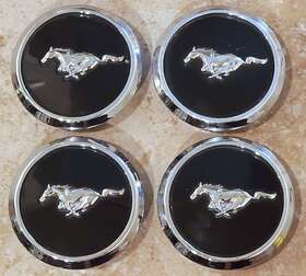 5w1j-1a096-ba Ford Br3z-1130-b Set Of 4 Oem 2010-2014 Mustang Alloy Wheel Pony Center Caps