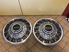 794-a Ford Thunderbird Set Two Oem Wire Hubcaps Wheel Cover Vintage