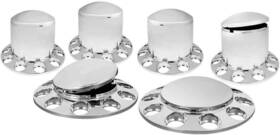 40236 Gg Grand General Chrome Abs Round Axle Cover Set