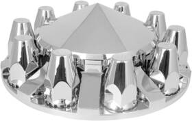 40252 Gg Grand General Chrome Abs Delux Front Axle Cover Set Cone Hub 33mm